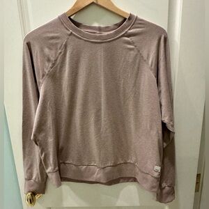 Vuori Women's Crewneck Pullover Sweatshirt - Dusty Pink size M